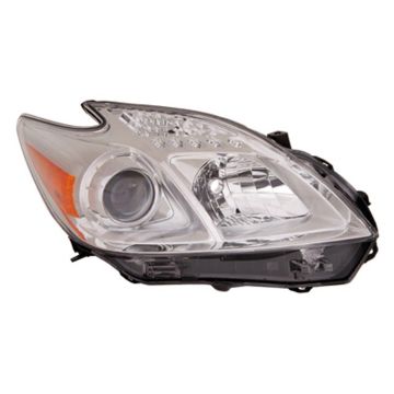 Headlight Lens Housing Right Halogen for Toyota Prius 2012-2015