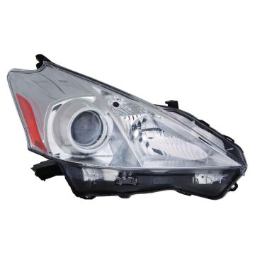 Headlight Lens Housing Right Halogen CAPA for Toyota Prius V 2012-2014