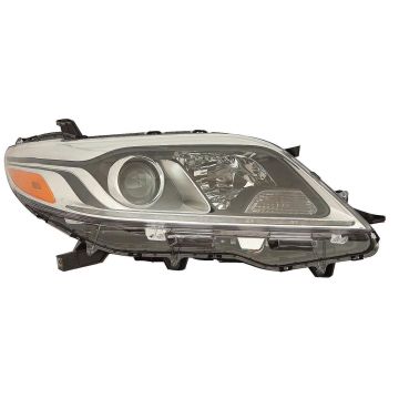 Headlight Lens Housing Right HID CAPA for Toyota Sienna 2015-2020