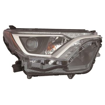 Headlight Lens Housing Right Halogen Japan Built CAPA for Toyota RAV4 2016-2018
