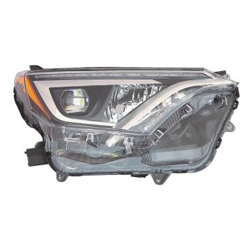 Headlight Lens Housing Right LED Japan Built for Toyota RAV4 2016-2018