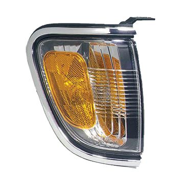Parking Light Assembly Right Park/Marker Combo w/Chrome Bezel CAPA for Toyota Tacoma 2001-2004