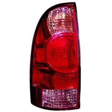 Tail Light Assembly Left Clear/Red Center Lens Standard Type CAPA for Toyota Tacoma 2005-2015