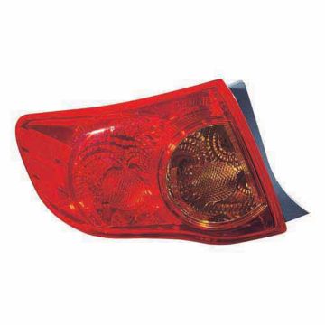 Tail Light Assembly Left Canada Built for Toyota Corolla 2009-2010