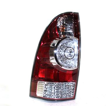 Tail Light Assembly Left LED Type w/Wiring Harness Clear Center Lens CAPA for Toyota Tacoma 2009-2015