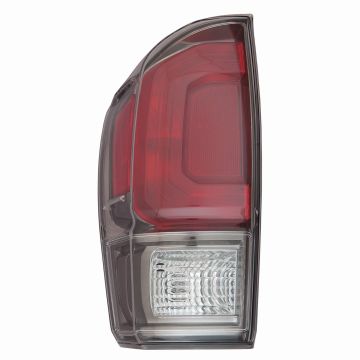 Tail Light Assembly Left Smoke Bezel CAPA for Toyota Tacoma Limited 2016-2019