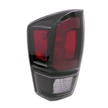 Tail Light Assembly Left w/Black Bezel CAPA for Toyota Tacoma 2020-2023