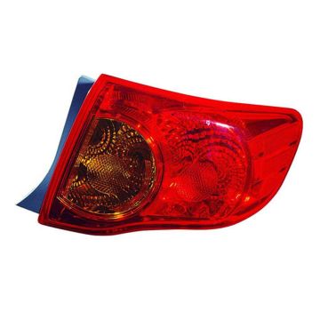 Tail Light Assembly Right Canada Built for Toyota Corolla 2009-2010