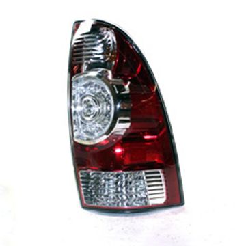 Tail Light Assembly Right LED Type w/Wiring Harness Clear Center Lens for Toyota Tacoma 2009-2015