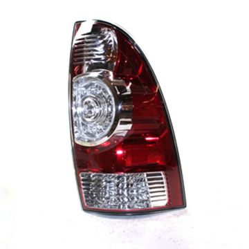 Tail Light Assembly Right LED Type w/Wiring Harness Clear Center Lens CAPA for Toyota Tacoma 2009-2015