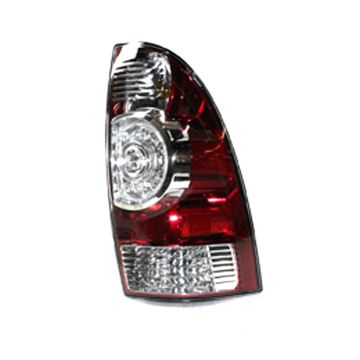 Tail Light Assembly Right LED Type w/Wiring Harness Clear Center Lens for Toyota Tacoma 2009-2015