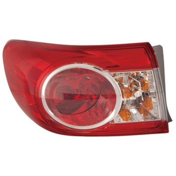 Tail Light Assembly Left Outer Canada Built for Toyota Corolla 2011-2013