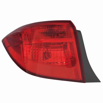 Tail Light Assembly Left Outer LED CAPA for Toyota Corolla XSE SE XLE 2017-2019