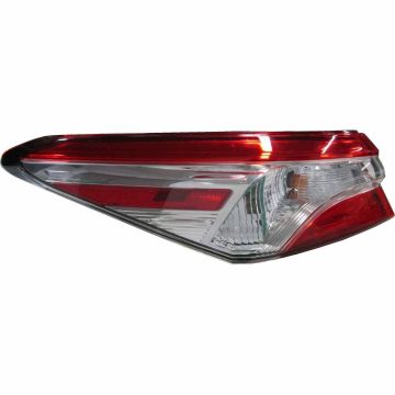 Tail Light Assembly Left Outer North America Built CAPA for Toyota Camry L LE Hybrid LE 2018-2020