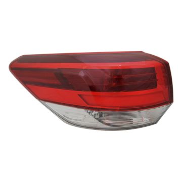 Tail Light Assembly Left Outer CAPA for Toyota Highlander 2018-2019
