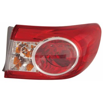 Tail Light Assembly Right Outer Canada Built CAPA for Toyota Corolla 2011-2013
