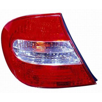 Tail Light Housing Left Includes Lens CAPA for Toyota Camry 2002-2004