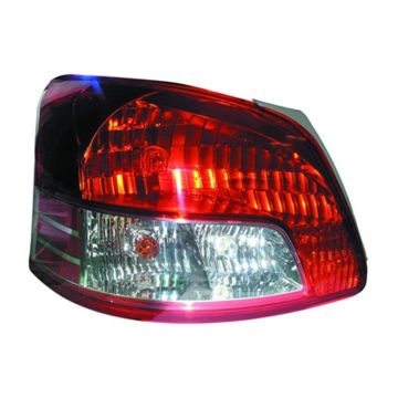 Tail Light Housing Left w/o Sport Pkg Includes Lens CAPA for Toyota Yaris Sedan Base 2007-2012