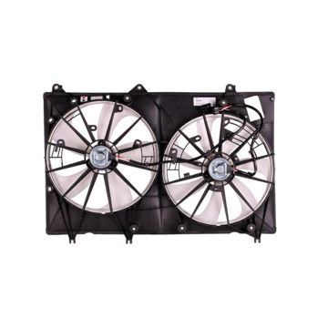Engine Cooling Fan Assembly w/o Towing Pkg Motor/Blade/Shroud Assembly Japan Built for Toyota Highlander Limited Base Sport Sport Premium Base Premium SE 2008-2010