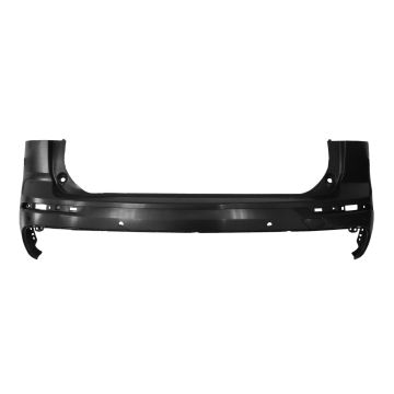 Bumper Cover Rear w/o Chrome Slots w/Parking Aid Sensors Primed CAPA for Volvo XC60 T6 Momentum T8 Momentum T5 Momentum 2018-2020