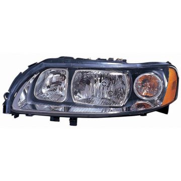 Headlight Assembly Composite Left Halogen CAPA for Volvo S60 2005-2009
