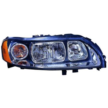 Headlight Assembly Composite Right Halogen CAPA for Volvo S60 2005-2009