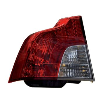 Tail Light Housing Left w/Rear Fog Lamp Includes Lens for Volvo S40 2008-2011