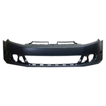 Bumper Cover Front w/o Headlamp Washer w/o Parking Assist Primed for Volkswagen Golf GTI
