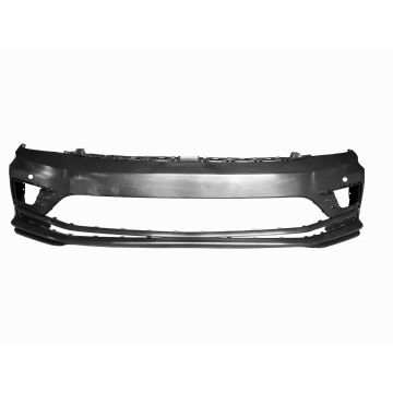 Bumper Cover Front w/o Headlamp Washer w/Park Assist Primed for Volkswagen Jetta GLI SE GLI SEL GLI Autobahn GLI 2016-2018