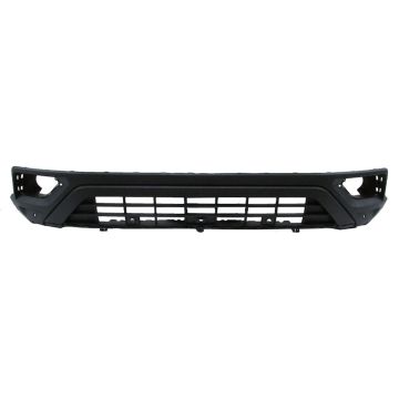 Bumper Cover Front Lower w/o R-LINE w/o Block Heater w/Parking Aid w/Front View Camera Black CAPA for Volkswagen Atlas 2018-2020