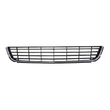 Bumper Cover Grille Front Black/Chrome for Volkswagen Golf Hatchback 2010-2014