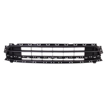 Bumper Cover Grille Front w/o Parking Assist CAPA for Volkswagen Jetta 2015-2018