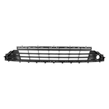 Bumper Cover Grille Front Satin Black for Volkswagen Golf Golf SportWagen