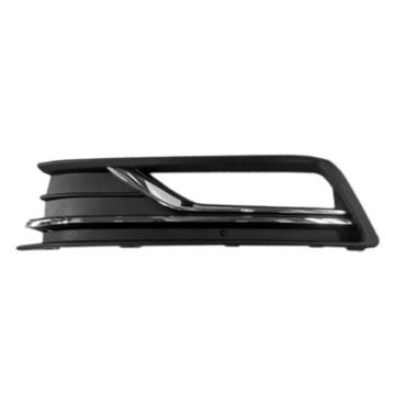 Bumper Insert Front Left Outer Grille w/Fog Lamps w/o Block Heater for Volkswagen Passat 2016-2019