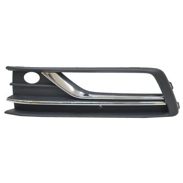 Bumper Insert Front Left Outer Grille w/Fog Lamps w/Block Heater for Volkswagen Passat 2016-2019