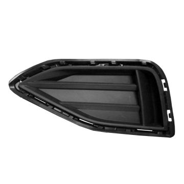 Bumper Insert Front Left w/o R-LINE Pkg Fog Lamp Opening Cover w/o Fog Lamps Black for Volkswagen Passat 2020-2022