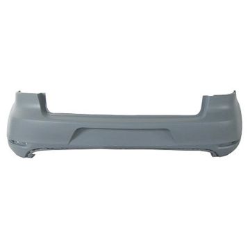 Bumper Cover Rear w/o Parking Assist Primed for Volkswagen GTI 2010-2014
