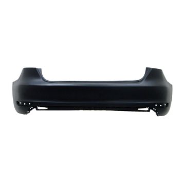 Bumper Cover Rear w/o Parking Assist Primed CAPA for Volkswagen Jetta 2011-2015