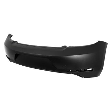 Bumper Cover Rear w/o Park Assist Primed CAPA for Volkswagen Beetle 2012-2016