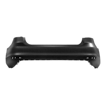 Bumper Cover Rear w/o Parking Assist Primed CAPA for Volkswagen Jetta 2015-2018
