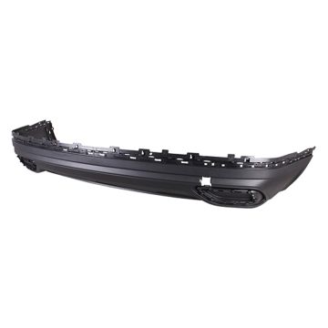 Bumper Cover Rear Lower w/o Trailer Tow Pkg w/o Park Assist w/o Pre-Cut Textured for Volkswagen Atlas S SEL Premium Trendline Highline Comfortline Execline SE SEL Peak Edition Peak Edition SE Peak Edition SEL 2021-2024