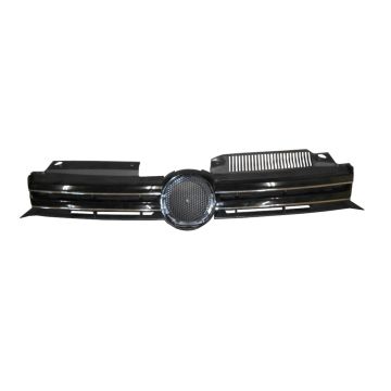Grille Assembly Black/Chrome for Volkswagen Golf GTI