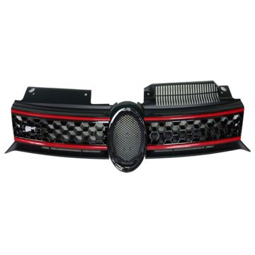 Grille Assembly Black for Volkswagen GTI 2010-2014