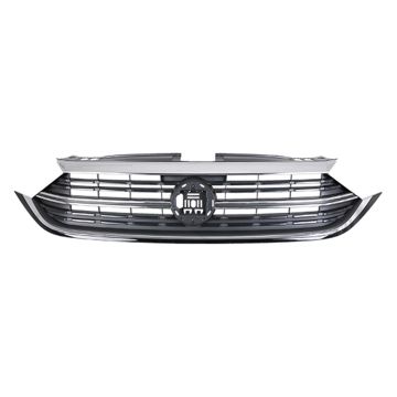 Grille Assembly w/o Sport Pkg for Volkswagen Jetta S Trendline Highline SE SEL Comfortline 2022-2023