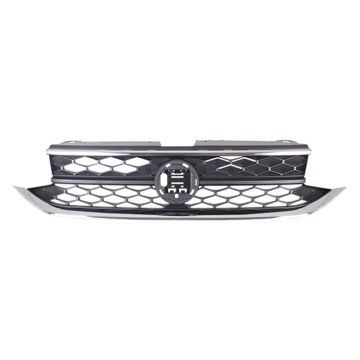 Grille Assembly w/o Light Bar w/Collision Mitigation CAPA for Volkswagen Taos S Trendline Comfortline SE 2022-2024