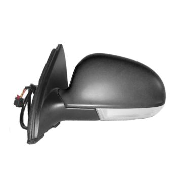 Door Mirror Assembly Left Power Heated w/Signal Lamp w/o Puddle Lamp for Volkswagen Jetta 2005-2010