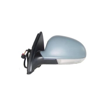 Door Mirror Assembly Left Power Heated w/Signal Lamp w/Puddle Lamp for Volkswagen Jetta 2005-2010