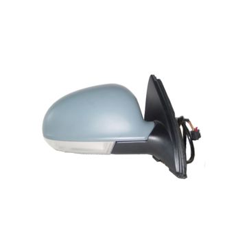 Door Mirror Assembly Right Power Heated w/Signal Lamp w/Puddle Lamp for Volkswagen Jetta 2005-2010