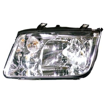 Headlight Assembly Composite Left To VIN# 2108641 Late Design w/o Fog Lamps w/Chrome Bezel for Volkswagen Jetta 1999-2002