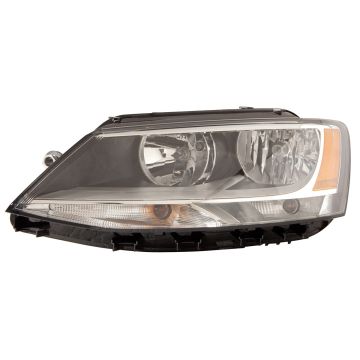 Headlight Assembly Composite Left CAPA for Volkswagen Jetta Sedan 2011-2016